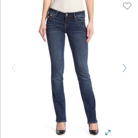 True Religion Denim - True Religion straight leg Billie stud flap jeans